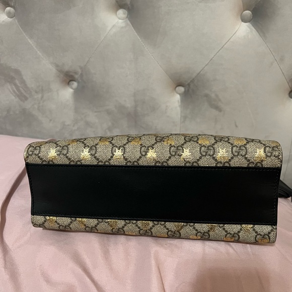 Gucci bees 🐝 padlock small GG shoulder bag tote - Picture 6 of 14